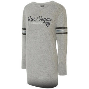 NFL Women's Sweater Knit Long Sleeve Tunic Raiders - Regular